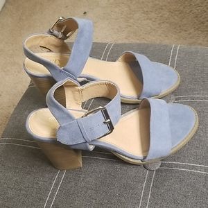 Blue Jean strappy heeled sandals